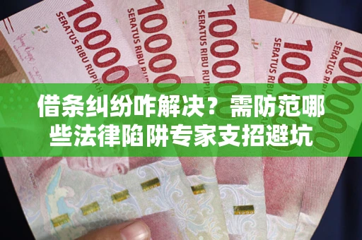 北京借条纠纷咋解决？需防范哪些法律陷阱专家支招避坑