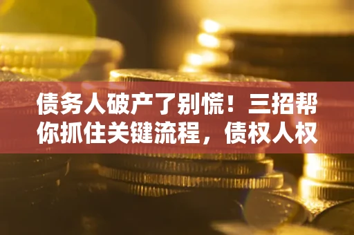 北京债务人破产了别慌！三招帮你抓住关键流程，债权人权益不再缩水
