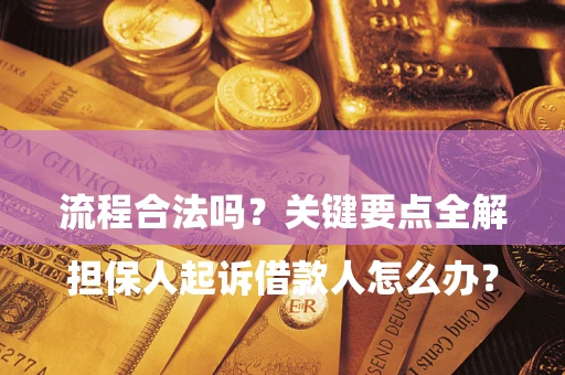北京

担保人起诉借款人怎么办？流程合法吗？关键要点全解析