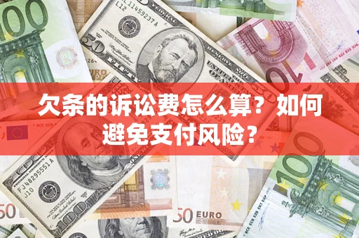 北京欠条的诉讼费怎么算？如何避免支付风险？