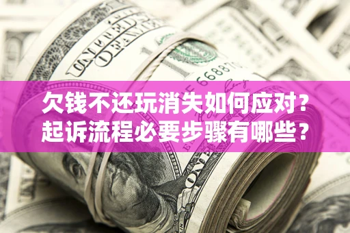 北京欠钱不还玩消失如何应对？起诉流程必要步骤有哪些？